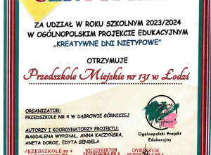 Projekt Kreatywne Dni Nietypowe