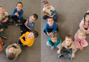 kolaż zdjeć z dziećmi z napisem LOVE