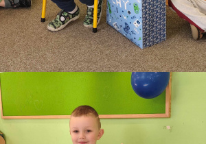 solenizant pozuje do zdjecia