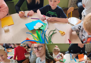 kolaz zdjęć z rodzicami oraz dziećmi - pokaz pięknych kartek