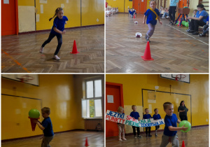 Dzieci uczestniczą w zawodach sportowych